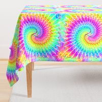 1 tie dye rainbow colourful psychedelic rave music festivals neon pink blue green spirals watercolor pop art hippies