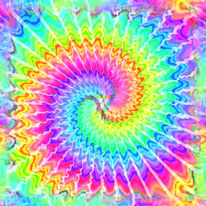 1 tie dye rainbow colourful psychedelic rave music festivals neon pink blue green spirals watercolor pop art hippies