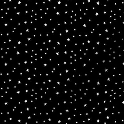 panda dreams stars black and white reversed small