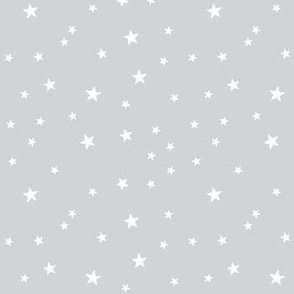 panda dreams stars light grey reversed