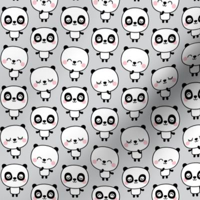 panda dreams cheeky pandas stacked on light grey small
