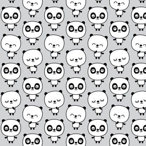 panda dreams pandas stacked on light grey small