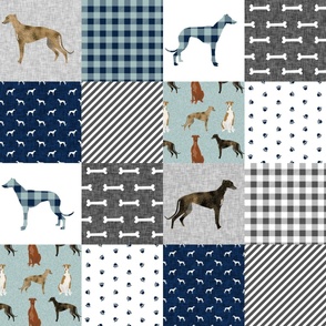 greyhound pet quilt b cheater quilt nursery dog quilt 