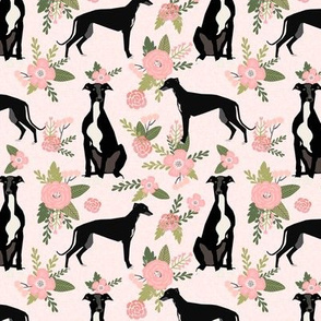 greyhound black pet quilt d floral coordinate nursery dog quilt 