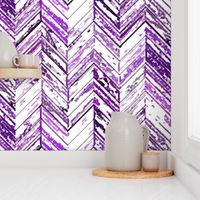 Whitewashed Wood Parquetry - Purple
