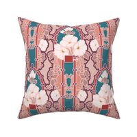 Multicolored floral nouveau