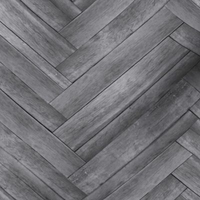 Gray Herringbone Wood Panels