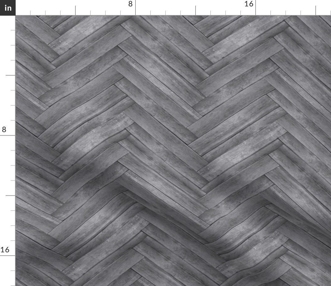 Gray Herringbone Wood Panels