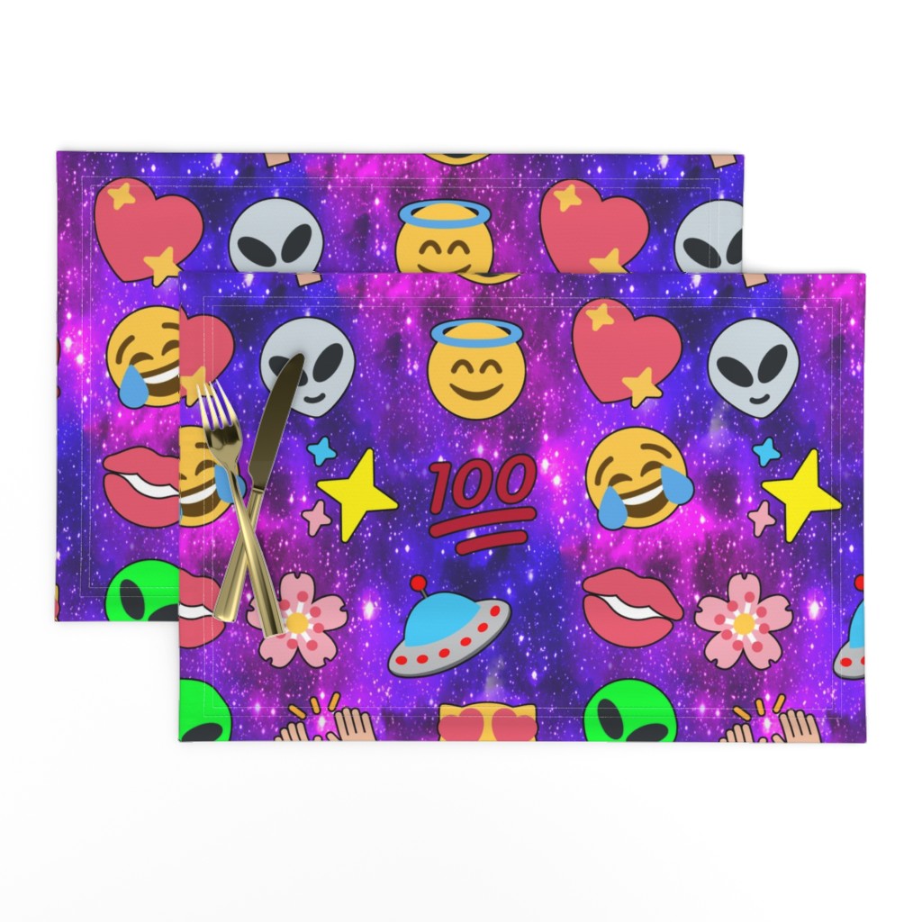 5 emoji aliens hearts stars smiling smiley faces angels crying tears of joy laughing 100  lips mouths flowers floral sakura spaceships ufo cats glitter sparkles stars universe galaxy nebula watercolor effect raising hands hundred points arms in the air Ha