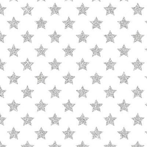 (small-scale) Stars // Silver Glitter Collection