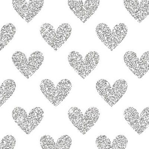 Hearts // Silver Glitter Collection