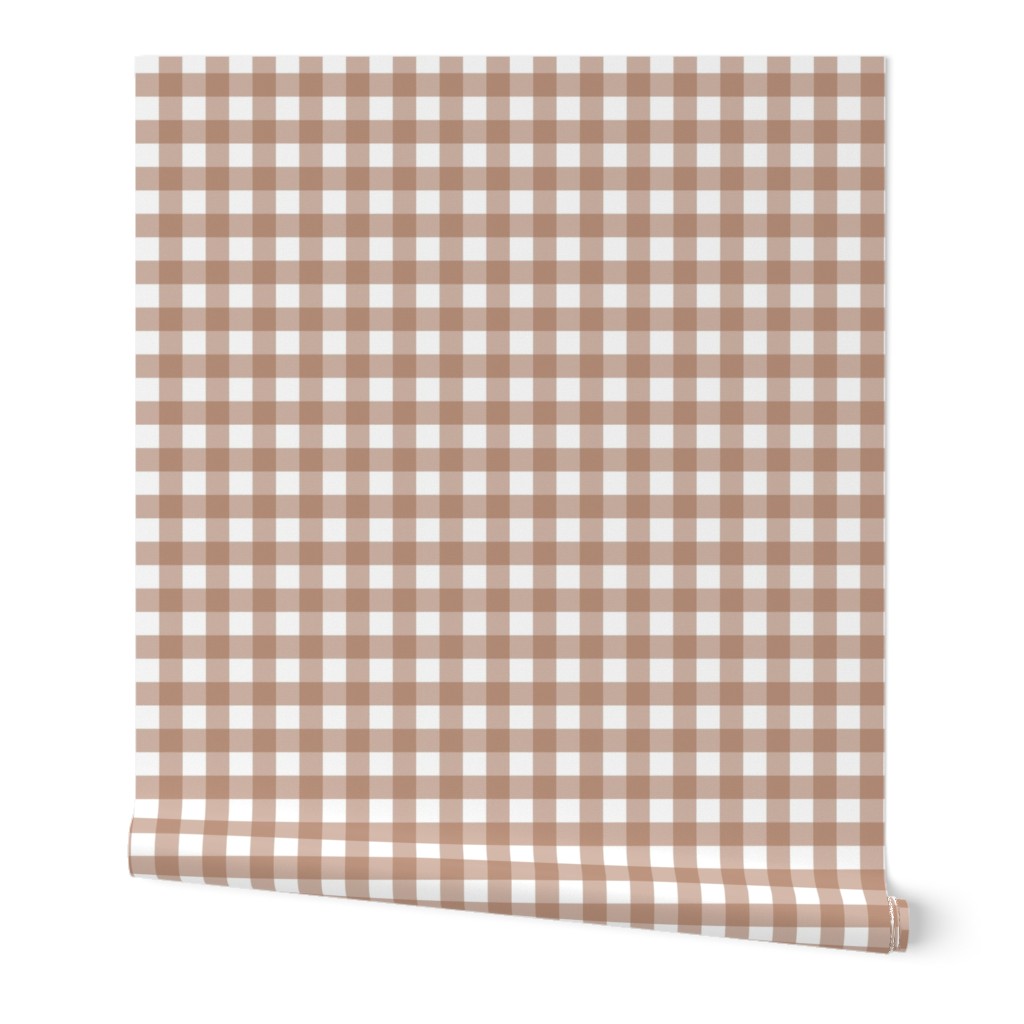 Gingham brown