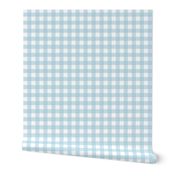 Gingham pastel blue