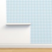 Gingham pastel blue