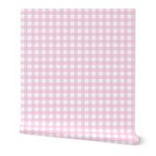 Gingham pastel pink