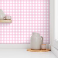 Gingham pastel pink