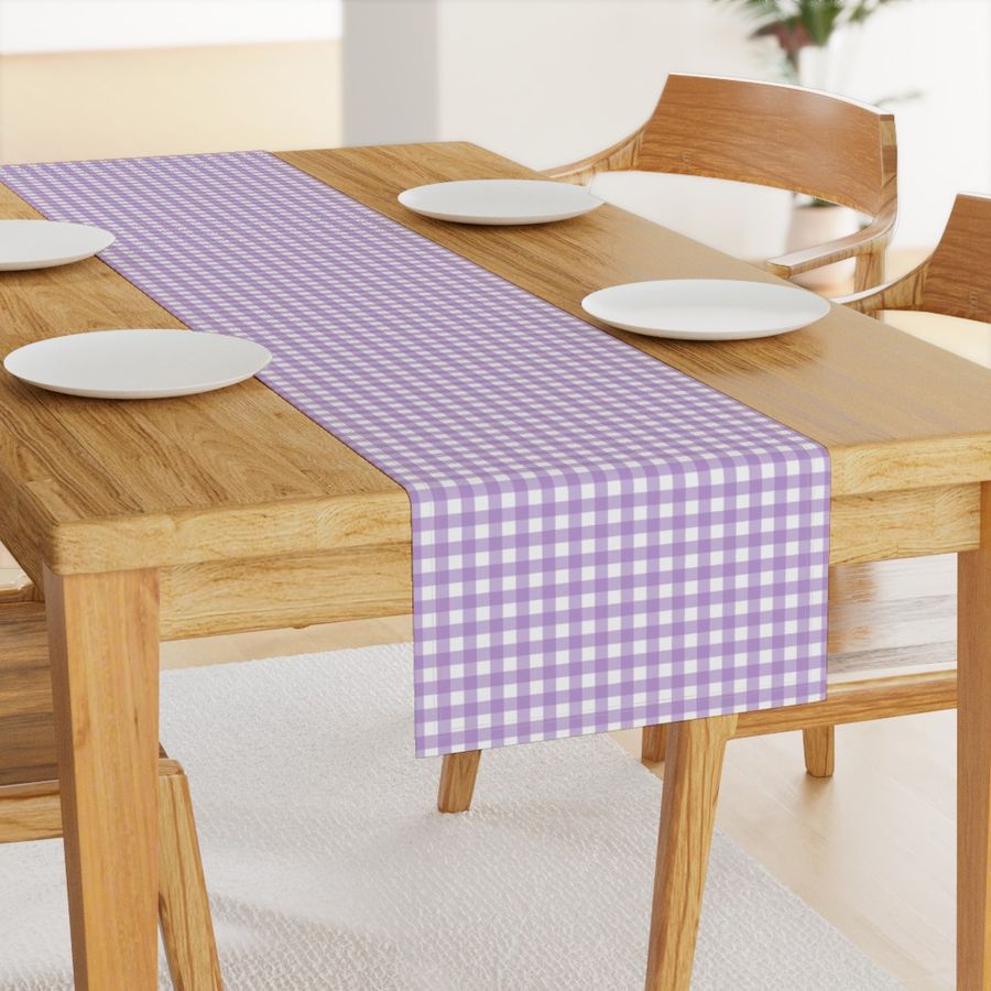 Gingham purple