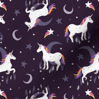 Moonlit Unicorn - Twilight Purple
