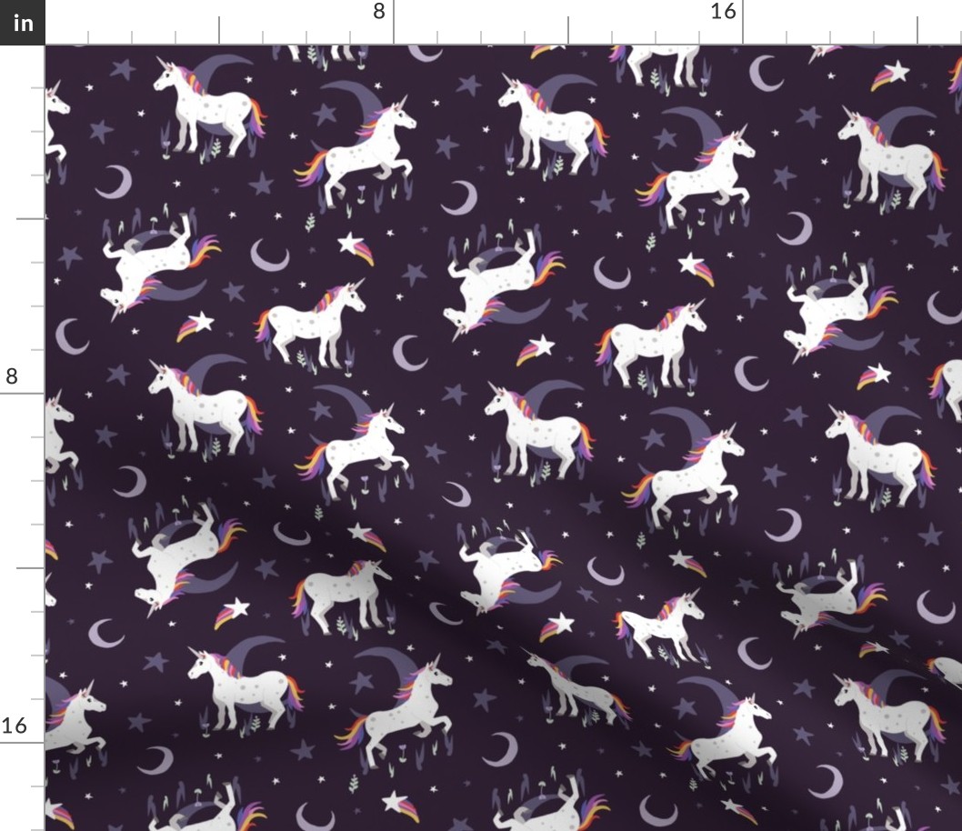 Moonlit Unicorn - Twilight Purple