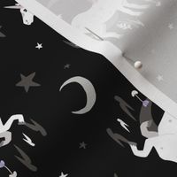 Moonlit Unicorn - Midnight black