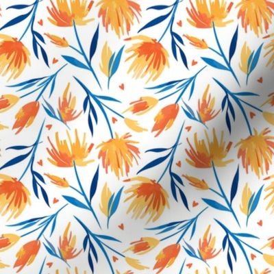 bright summer floral pattern