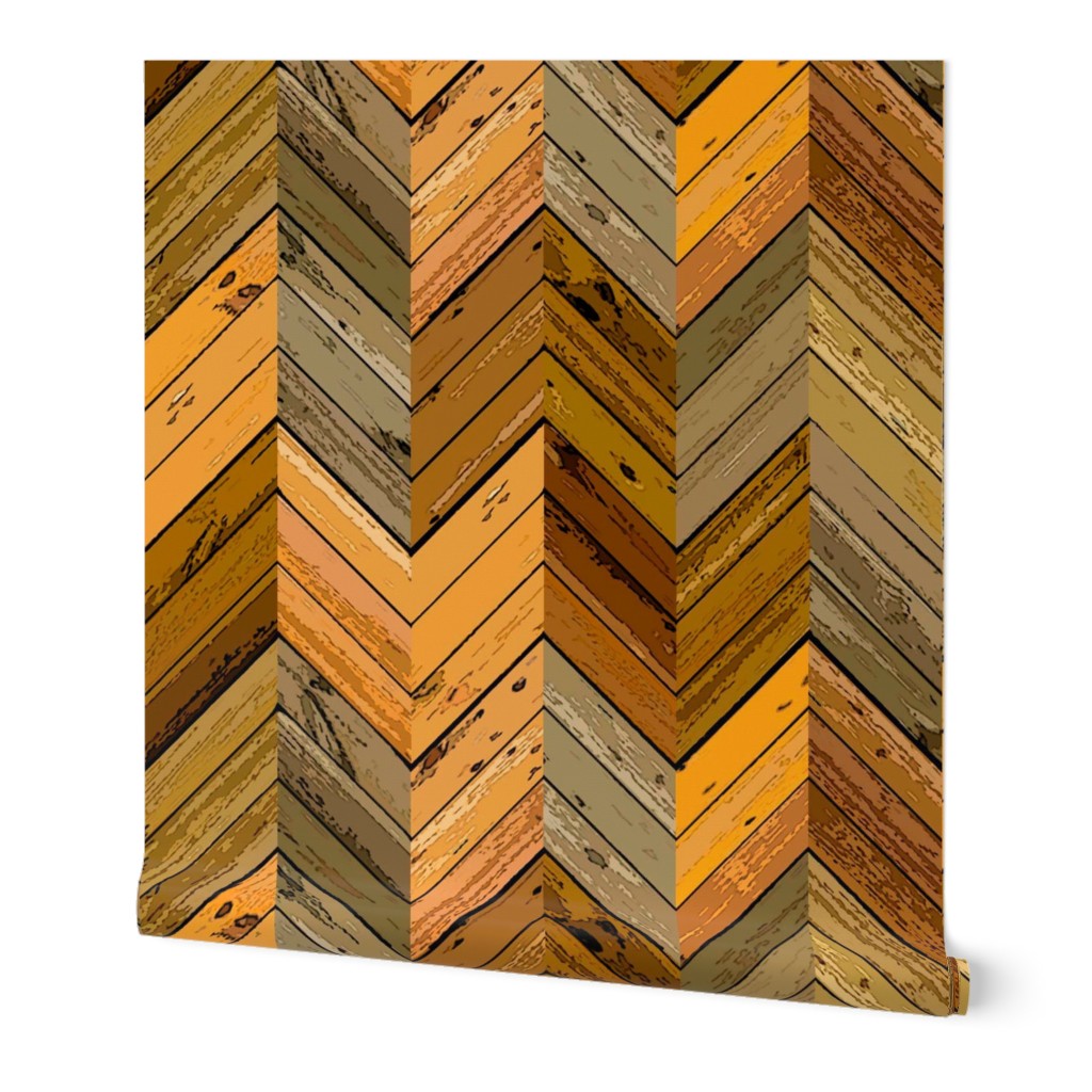 Wood Parquetry - Sepia