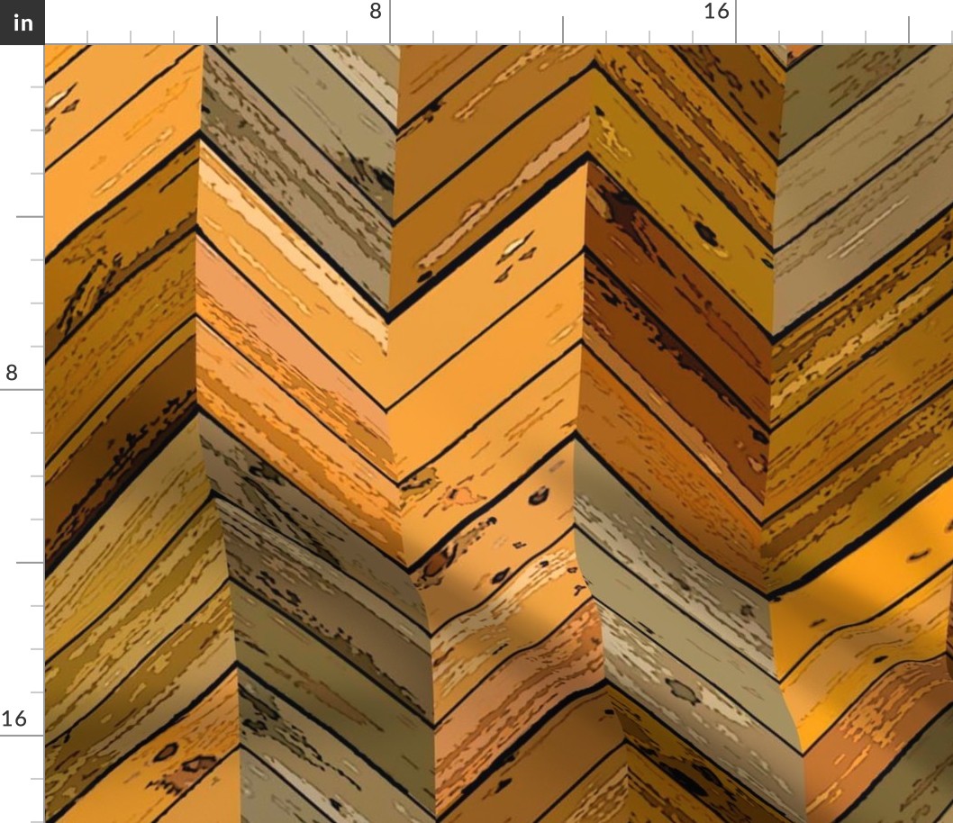 Wood Parquetry - Sepia