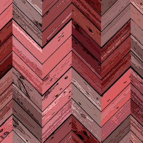 Wood Parquetry - Red