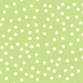 Twinkling Creamy Dots on Pistachio - Large Scale