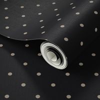 ★ VINTAGE POLKA DOTS ★ Black, Small Scale / Collection : Swallows & Polka Dots – Rockabilly Prints