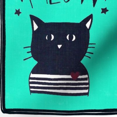 Cat print for quilting or kids decor