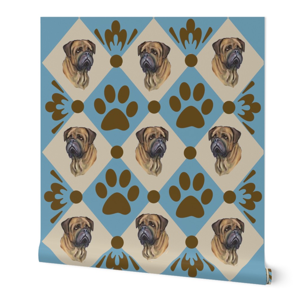 Bullmastiff quilt Two