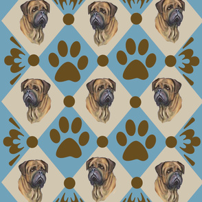 Bullmastiff quilt Two