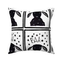 Baa baa black sheep pillow