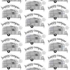 medium vintage silver trailers with happy camper sun