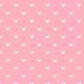 White Hearts on Pink - Ashburton Coordinate for Girls GingerLous
