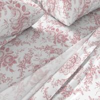 Lady Mary's Roses Pink Floral Toile