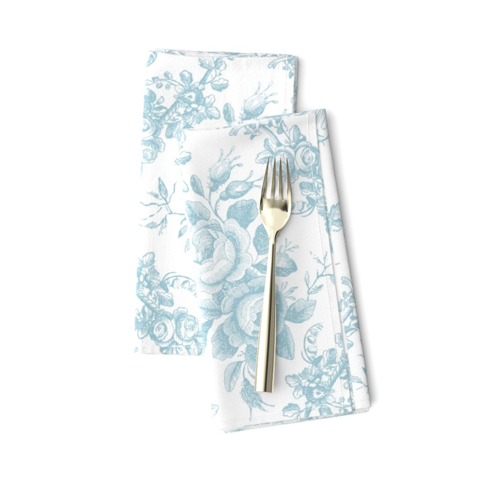 Lady Mary's Roses Mint Floral Toile