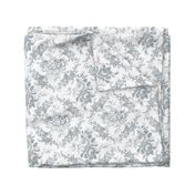 Lady Mary's Roses Grey Floral Toile