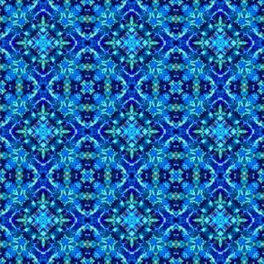 Blue Kaleidoscope Tie Dye