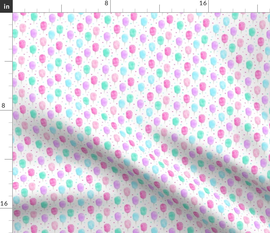 1" scale - cotton candy with hearts - C18BS