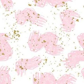 Pink Mustard Spatter