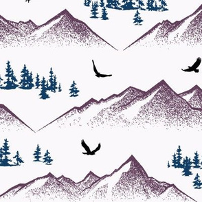 Eagle Mountain // Finn Violet on Whisper White // Large