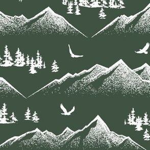 Eagle Mountain // Forest Green // Large