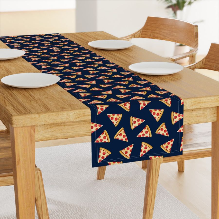 pizza slice (navy) food fabric