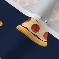 pizza slice (navy) food fabric