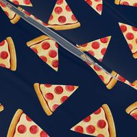 pizza slice (navy) food fabric