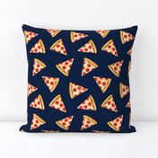 pizza slice (navy) food fabric