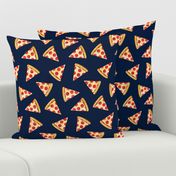 pizza slice (navy) food fabric