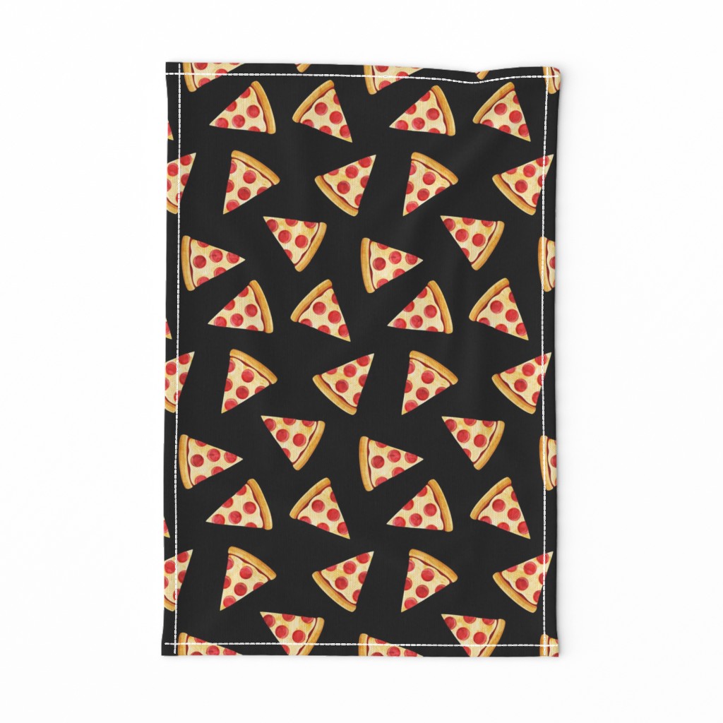 pizza slice (black) food fabric